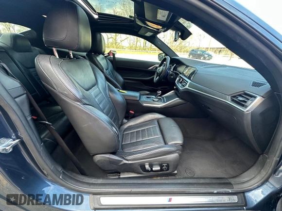2021 BMW 4 Series 430i with VIN WBA53AP06MCF42734, listed as a Copart auction lot 53406215 with 121,670 mi miles and Clean Title. Bid and sale history available at DreamBid. Image 5.