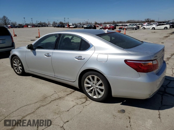 2012 Lexus LS 460 with VIN JTHBL5EF5C5110221, listed as a Copart auction lot 49319295 with 107,441 mi miles and Salvage title. Bid and sale history available at DreamBid. Image 2.