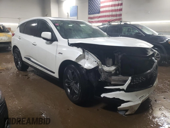 2021 Acura RDX w/A-Spec Package with VIN 5J8TC2H62ML035489, listed as a Copart auction lot 42797534 with 28,695 mi miles. Bid and sale history available at carsss.com. Image 4.