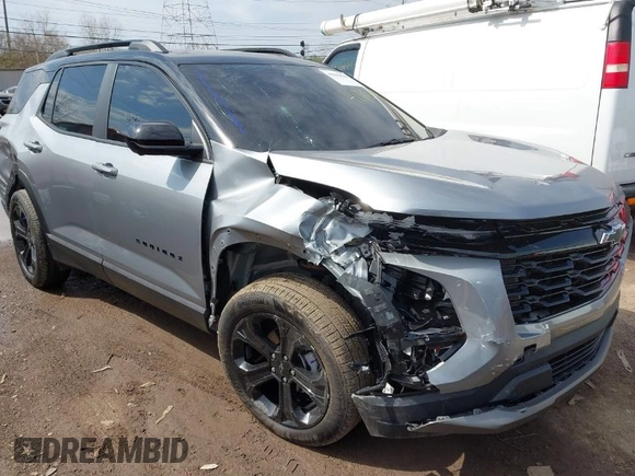 2025 Chevrolet Equinox AWD LT with VIN 3GNAXPEG0SL113667, listed as a IAAI auction lot 41902544 with 15,997 mi miles. Bid and sale history available at carsss.com. Image 1.