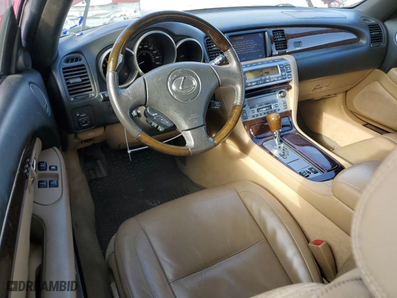 2008 Lexus SC 430 with VIN JTHFN45Y689017747, listed as a Copart auction lot 41584735 with 155,922 mi miles and Salvage Title. Bid and sale history available at carsss.com. Image 8.