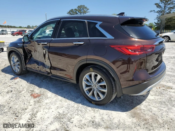 2020 Infiniti QX50 LUXE with VIN 3PCAJ5M15LF110372, listed as a Copart auction lot 48747493 with 27,641 mi miles. Bid and sale history available at carsss.com. Image 2.