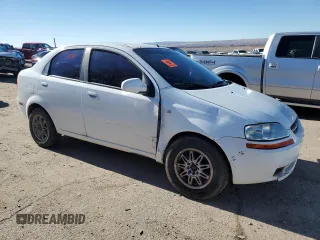 2006 Chevrolet Aveo LS with VIN KL1TD56616B542030, listed as a Copart auction lot 82115273 with 156,396 mi miles and Salvage title. Bid and sale history available at DreamBid. Image 4.