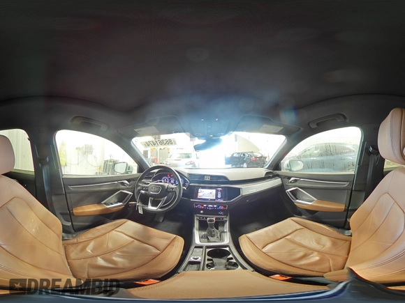 2019 Audi Q3 Premium with VIN WA1AECF38K1084682, listed as a Copart auction lot 86361474 with 48,416 mi miles and Salvage Title. Bid and sale history available at carsss.com. Image 15.
