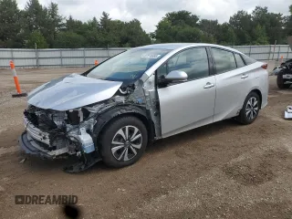 2017 Toyota Prius Plus with VIN JTDKARFP4H3035696, listed as a Copart auction lot 57516695 with 45,485 mi miles and Salvage title. Bid and sale history available at DreamBid. Image 1.
