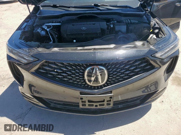 2022 Acura MDX w/A-Spec Package with VIN 5J8YE1H09NL043709, listed as a Copart auction lot 57502445 with 32,046 mi miles and Salvage title. Bid and sale history available at DreamBid. Image 12.