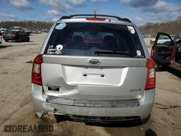 2008 Kia Rondo LX with VIN KNAFG526887129060, listed as a Copart auction lot 52691285 with 130,977 mi miles and Salvage Title. Bid and sale history available at carsss.com. Image 6.