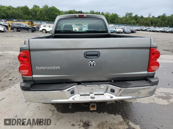 2005 Dodge Dakota ST with VIN 1D7HE22K35S155237, listed as a Copart auction lot 78925374 with Not Provided miles and Salvage Title. Bid and sale history available at DreamBid. Image 6.