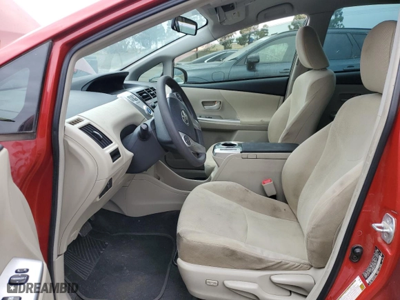 2012 Toyota Prius v Two with VIN JTDZN3EU6C3065220, listed as a Copart auction lot 53702545 with 220,415 mi miles and Clean Title. Bid and sale history available at carsss.com. Image 7.