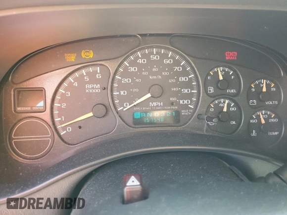 2002 Chevrolet Suburban LS with VIN 3GNEC16Z62G333723, listed as a Copart auction lot 59949255 with 151,548 mi miles and Salvage title. Bid and sale history available at DreamBid. Image 9.