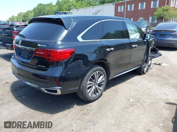 2019 Acura MDX Technology with VIN 5J8YD4H55KL037093, listed as a IAAI auction lot 42497673 with 43,630 mi miles and . Bid and sale history available at DreamBid. Image 4.