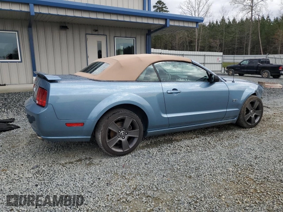 2006 Ford Mustang GT Deluxe with VIN 1ZVHT85H065258602, listed as a Copart auction lot 49955095 with 80,065 mi miles and Salvage Title. Bid and sale history available at carsss.com. Image 3.