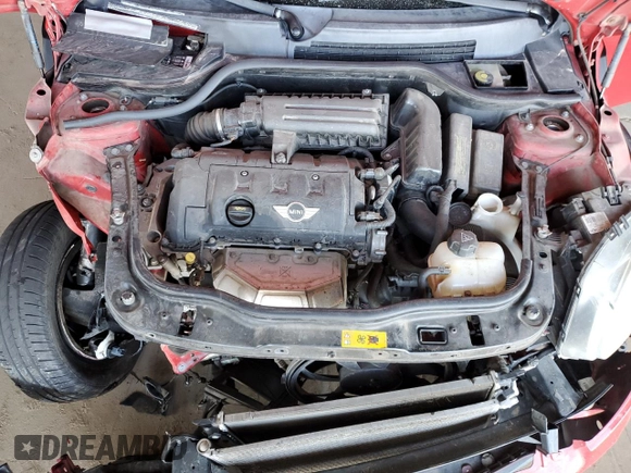 2012 MINI Hardtop with VIN WMWSU3C5XCT261853, listed as a Copart auction lot 49980285 with 110,638 mi miles and Salvage Title. Bid and sale history available at DreamBid. Image 11.