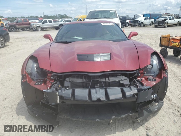 2015 Chevrolet Corvette Z51 2LT with VIN 1G1YK2D74F5100462, listed as a Copart auction lot 69493574 with 18,169 mi miles and Salvage Title. Bid and sale history available at carsss.com. Image 5.
