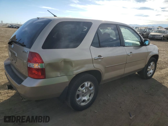 2001 Acura MDX with VIN 2HNYD18291H526041, listed as a Copart auction lot 77354344 with 133,462 mi miles and Salvage Title. Bid and sale history available at carsss.com. Image 3.