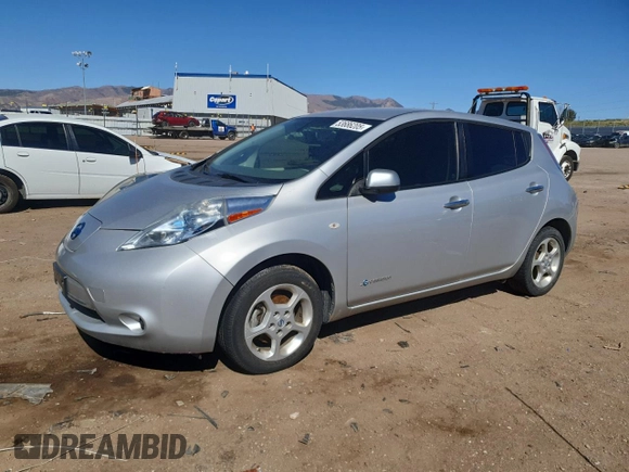 2011 Nissan LEAF SL-e with VIN JN1AZ0CP9BT009416, listed as a Copart auction lot 53686205 with 59,763 mi miles and Clean Title. Bid and sale history available at carsss.com. Image 1.
