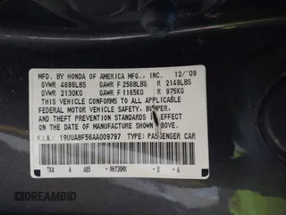2010 Acura TL Technology z VIN 19UUA8F56AA009797, wystawiony jako IAAI lot #41987804 z przebiegiem 293 567 mil mil oraz . Historia ofert i sprzedaży dostępna na DreamBid. Obrazek 9.
