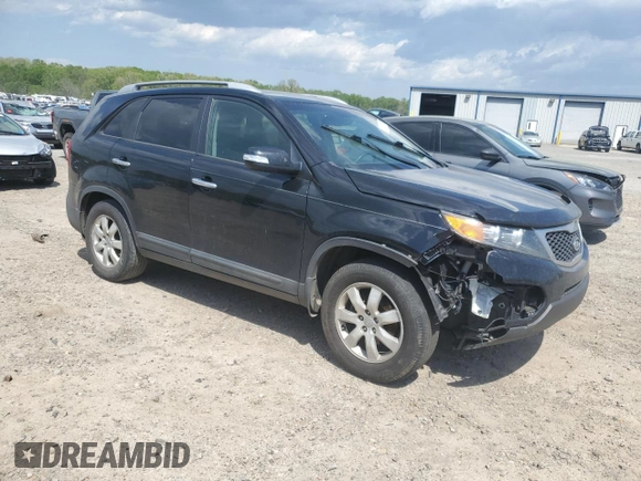 2013 Kia Sorento LX with VIN 5XYKT4A6XDG364050, listed as a Copart auction lot 52725905 with 166,866 mi miles and Salvage title. Bid and sale history available at DreamBid. Image 4.