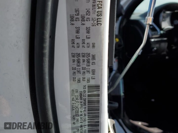 2017 Jeep Grand Cherokee Trailhawk with VIN 1C4RJFLT1HC729163, listed as a Copart auction lot 51115745 with 213,292 mi miles and Salvage title. Bid and sale history available at DreamBid. Image 13.