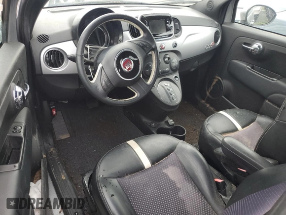 2017 FIAT 500e z VIN 3C3CFFGE7HT525317, wystawiony jako Copart lot #48951485 z przebiegiem Nie podano mil oraz Szkoda całkowita • Salvage title. Historia ofert i sprzedaży dostępna na DreamBid. Obrazek 8.