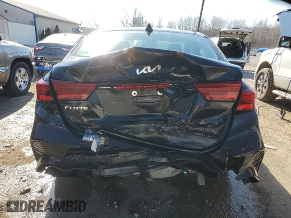 2022 Kia Forte LXS with VIN 3KPF24AD0NE431210, listed as a Copart auction lot 48363025 with 36,962 mi miles and Salvage Title. Bid and sale history available at carsss.com. Image 6.