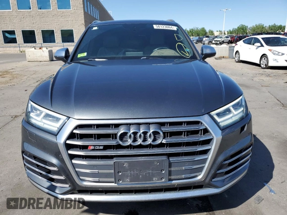 2018 Audi SQ5 Premium Plus with VIN WA1A4AFY4J2186279, listed as a Copart auction lot 58123064 with 62,572 mi miles and Salvage Title. Bid and sale history available at DreamBid. Image 5.