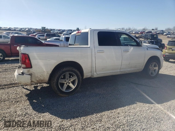 2012 Ram 1500 Sport with VIN 1C6RD7MT4CS315005, listed as a Copart auction lot 46894025 with 227,562 mi miles and Salvage title. Bid and sale history available at DreamBid. Image 3.