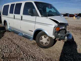 1999 GMC Savana Cargo Van YF7 Upfitter with VIN 1GDFG15RXX1161264, listed as a Copart auction lot 85604174 with 0 mi miles and Salvage Title. Bid and sale history available at carsss.com. Image 4.