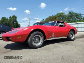 1976 Chevrolet Corvette with VIN 1Z37L6S405318, listed as a Copart auction lot 61433005 with 125,438 mi miles and Salvage title. Bid and sale history available at DreamBid. Image 1.