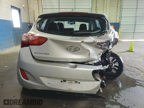 2016 Hyundai Elantra GT with VIN KMHD35LH2GU309734, listed as a Copart auction lot 50340645 with 0 mi miles and Salvage Title. Bid and sale history available at carsss.com. Image 6.