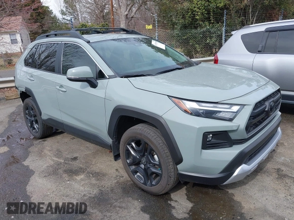 2023 Toyota RAV4 Adventure with VIN 2T3J1RFV5PW340095, listed as a IAAI auction lot 41719539 with 12,382 mi miles. Bid and sale history available at carsss.com. Image 1.