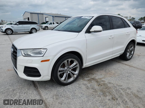 2016 Audi Q3 Premium Plus z VIN WA1EFCFS1GR000474, wystawiony jako Copart lot #59571135 z przebiegiem 122 132 mil mil oraz Czysty tytuł • Clean title. Historia ofert i sprzedaży dostępna na DreamBid. Obrazek 1.