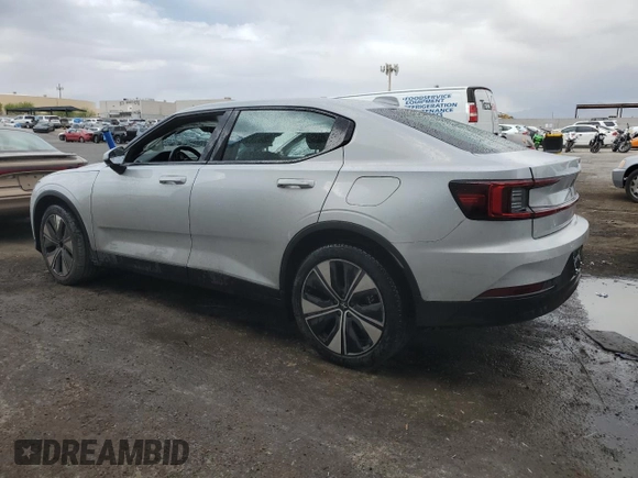 2023 Polestar 2 with VIN YSMEG3KA5PL142916, listed as a Copart auction lot 53727675 with 71,670 mi miles and Salvage Title. Bid and sale history available at DreamBid. Image 2.