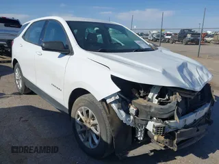 2019 Chevrolet Equinox LS with VIN 3GNAXHEV6KS676068, listed as a IAAI auction lot 42006434 with 55,902 mi miles and . Bid and sale history available at carsss.com. Image 1.