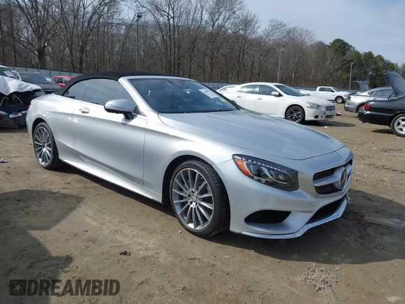 2017 Mercedes-Benz S 550 with VIN WDDXK8CB1HA019169, listed as a IAAI auction lot 41406073 with 17,581 mi miles and . Bid and sale history available at DreamBid. Image 1.