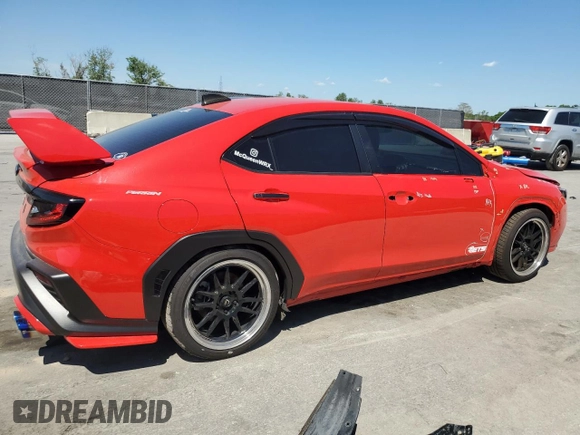 2023 Subaru WRX Limited with VIN JF1VBAL69P9820787, listed as a Copart auction lot 50486855 with 12,787 mi miles and Salvage title. Bid and sale history available at DreamBid. Image 3.