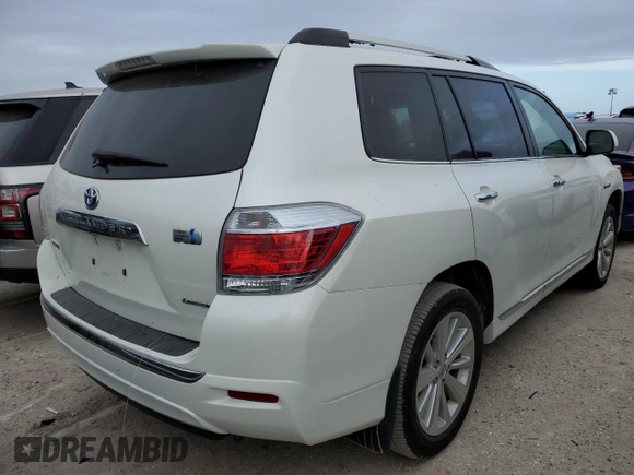 2013 Toyota Highlander Hybrid Limited with VIN JTEDC3EH1D2011958, listed as a Copart auction lot 76441614 with 63,033 mi miles and Salvage Title. Bid and sale history available at carsss.com. Image 3.