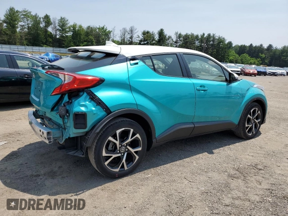 2018 Toyota C-HR XLE z VIN JTNKHMBX2J1005811, wystawiony jako Copart lot #59162315 z przebiegiem 35 191 mil mil oraz Szkoda całkowita • Salvage title. Historia ofert i sprzedaży dostępna na DreamBid. Obrazek 3.