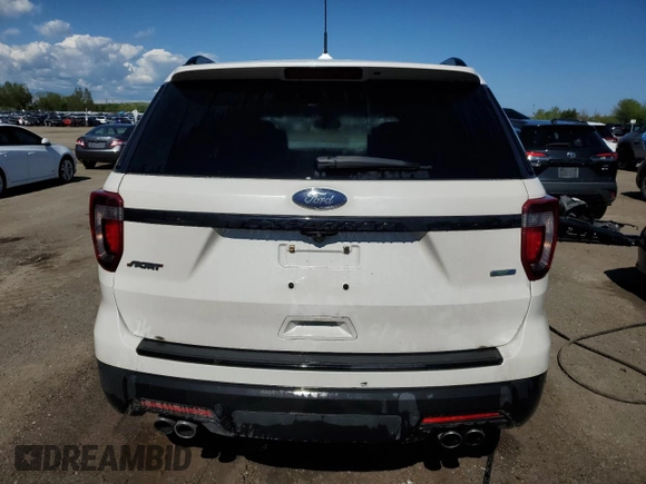2018 Ford Explorer Sport z VIN 1FM5K8GT1JGB36527, wystawiony jako Copart lot #57949835 z przebiegiem 174 832 mil mil oraz Szkoda całkowita • Salvage title. Historia ofert i sprzedaży dostępna na DreamBid. Obrazek 6.