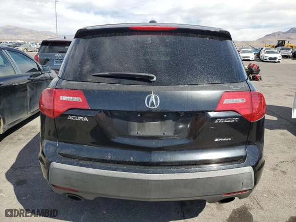 2007 Acura MDX Tech/Entertainment Pkg with VIN 2HNYD284X7H544970, listed as a Copart auction lot 54203135 with 191,881 mi miles and Clean Title. Bid and sale history available at carsss.com. Image 6.