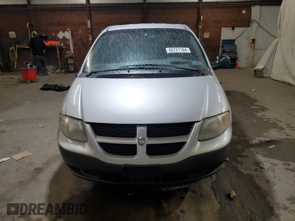 2001 Dodge Caravan SE with VIN 1B4GP25B91B189198, listed as a Copart auction lot 80727184 with 61,836 mi miles and Salvage Title. Bid and sale history available at DreamBid. Image 5.