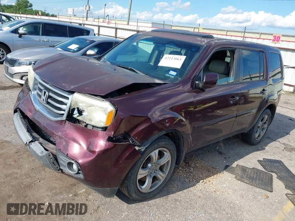 2013 Honda Pilot EX-L with VIN 5FNYF3H58DB032933, listed as a IAAI auction lot 42213061 with 166,496 mi miles and . Bid and sale history available at DreamBid. Image 17.