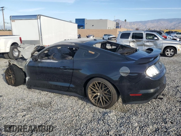 2019 Ford Mustang EcoBoost with VIN 1FA6P8TH3K5176753, listed as a Copart auction lot 46191205 with Not Provided miles and Salvage Title. Bid and sale history available at carsss.com. Image 2.