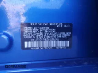 2014 Subaru WRX WRX с VIN JF1GR7E64EG205562, выставлен на аукционе Copart как лот 83375574 с пробегом 62 760 миль миль и Списание • Salvage title. История ставок и продаж доступна на DreamBid. Изображение 12.