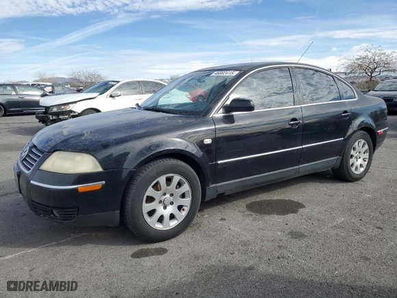 2003 Volkswagen Passat GLS with VIN WVWPD63BX3P113713, listed as a Copart auction lot 46002415 with 206,144 mi miles and Salvage Title. Bid and sale history available at carsss.com. Image 1.
