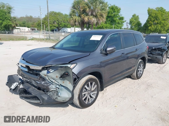2019 Honda Pilot EX-L with VIN 5FNYF6H56KB066657, listed as a IAAI auction lot 41853333 with 50,915 mi miles. Bid and sale history available at carsss.com. Image 17.