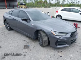 2023 Acura TLX w/A-Spec Package z VIN 19UUB6F58PA006068, wystawiony jako IAAI lot #41922648 z przebiegiem 32 779 mil mil oraz . Historia ofert i sprzedaży dostępna na DreamBid. Obrazek 1.