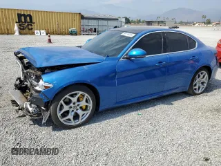 2020 Alfa Romeo Giulia Ti Sport with VIN ZARFAMBN7L7639646, listed as a Copart auction lot 59114014 with 18,610 mi miles and Salvage Title. Bid and sale history available at carsss.com. Image 1.