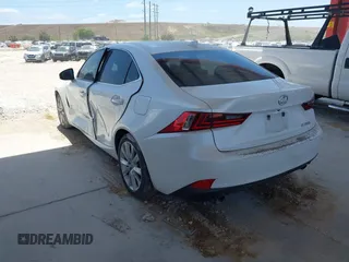 2015 Lexus IS 250 with VIN JTHBF1D26F5047715, listed as a IAAI auction lot 42123104 with 176,827 mi miles. Bid and sale history available at carsss.com. Image 3.