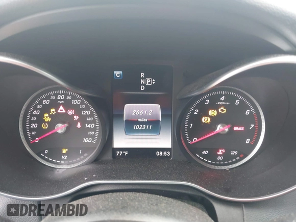 2015 Mercedes-Benz C 300 with VIN 55SWF4JB8FU075134, listed as a IAAI auction lot 39556919 with 102,311 mi miles and . Bid and sale history available at DreamBid. Image 7.